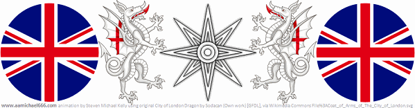 City Of London Babylon Star of Ishtar and Mushussu Dragons