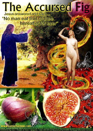 TREE OF KNOWLEDGE---The Accursed Fig Tree--The Original Temptation--Eve and Snakewith Fig Fruit And Wasps
